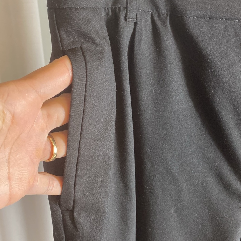 Zara High Waisted Black Wide-Leg Pants Size XL NWOT - Picture 5 of 14